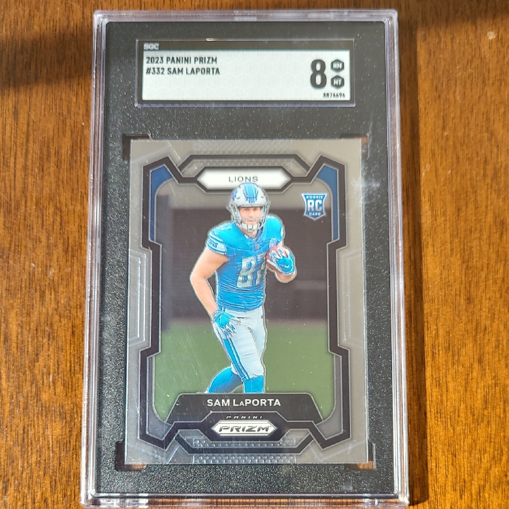 2023 Panini Prizm Sam LaPorta Rookie Card Graded